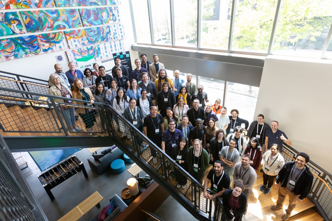 Image of two speakers at Nextflow Summit